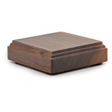 Gavels Fast Wooden Walnut Gavel and Square Sound Block for Judge Lawyer Auction - Not Engraved (Gold Band)