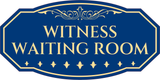 Victorian Plus Witness Waiting Room Wall or Door Sign | Legal and Courtroom Decoration