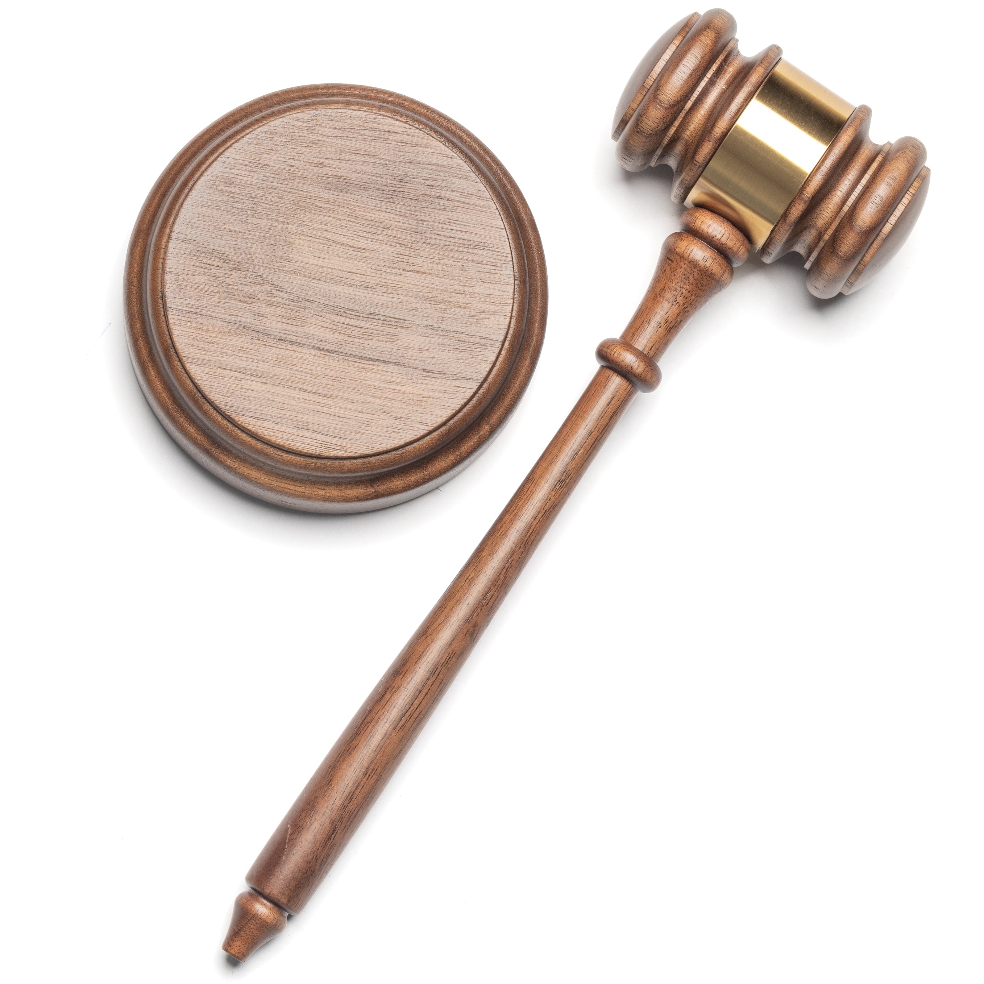 Genuine American Walnut Gavel Set