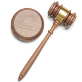 Judges Genuine American Walnut Gavel Set