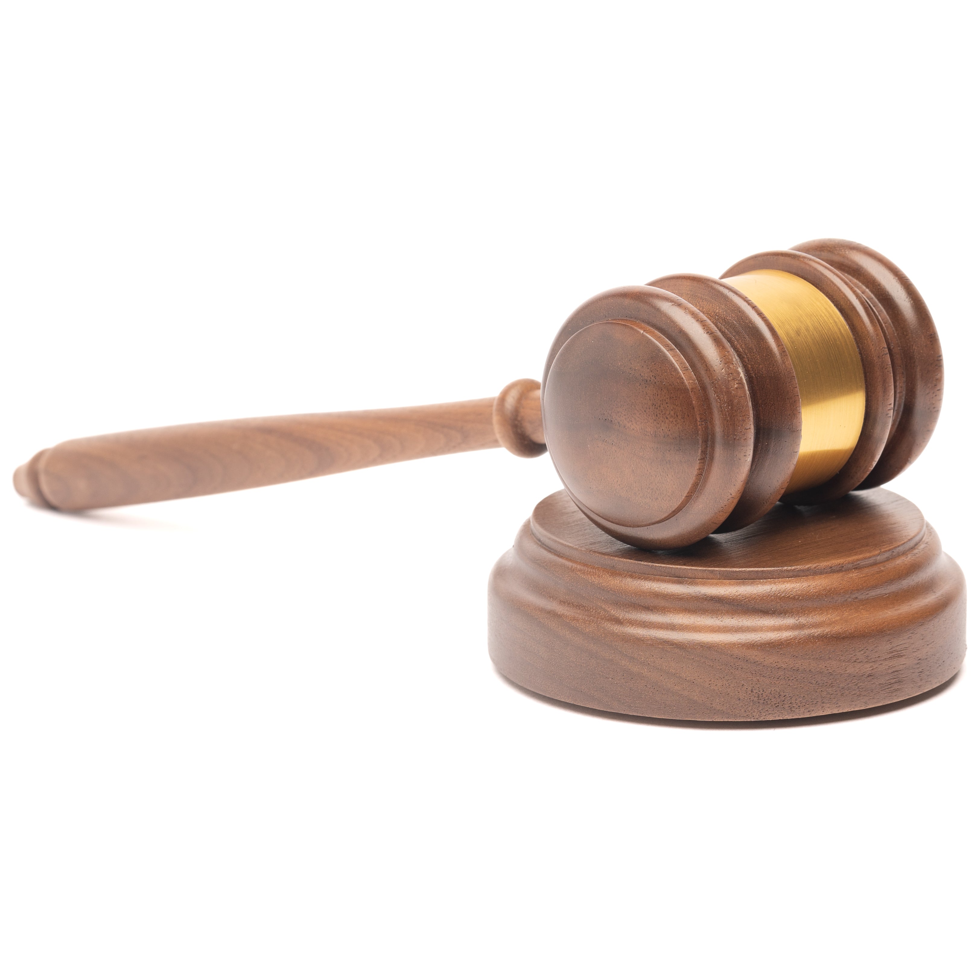 Judges Genuine American Walnut Gavel Set