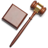 GavelsFast Wooden Gavel and Sound Block for Judge Lawyer Auction