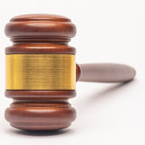 GavelsFast Wooden Gavel and Sound Block for Judge Lawyer Auction