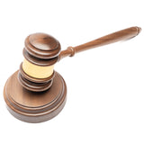 Judges Genuine American Walnut Gavel Set