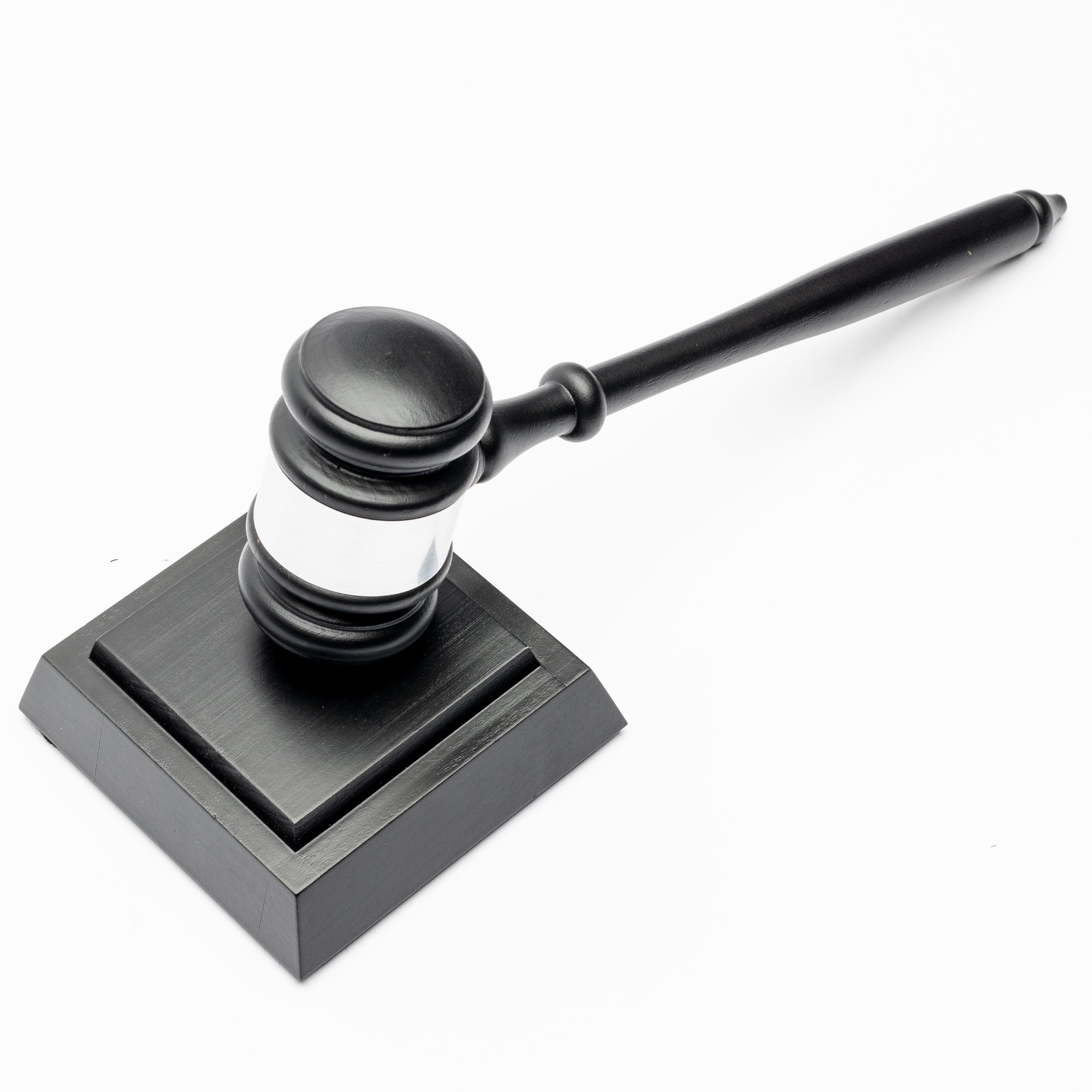 Ebony Finish Gavel Set