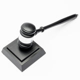Ebony Finish Gavel Set