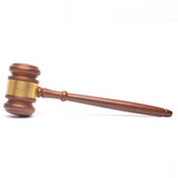 GavelsFast Wooden Gavel and Sound Block for Judge Lawyer Auction