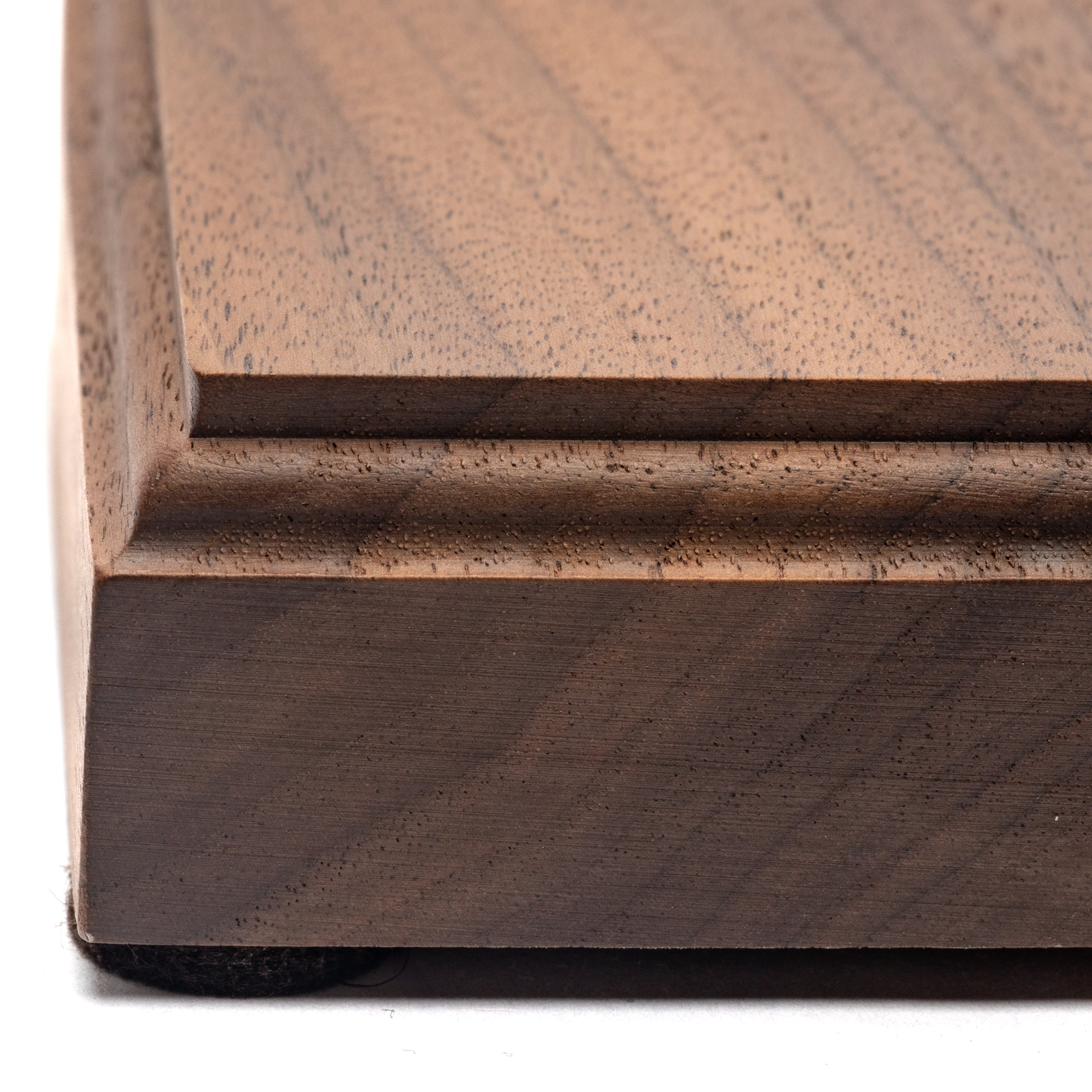 Gavels Fast Wooden Walnut Gavel and Square Sound Block for Judge Lawyer Auction - Not Engraved (Gold Band)