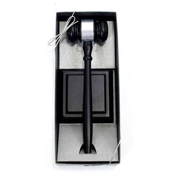 Director Presentation Set - 10-1/2" Ebony Finish Gavel
