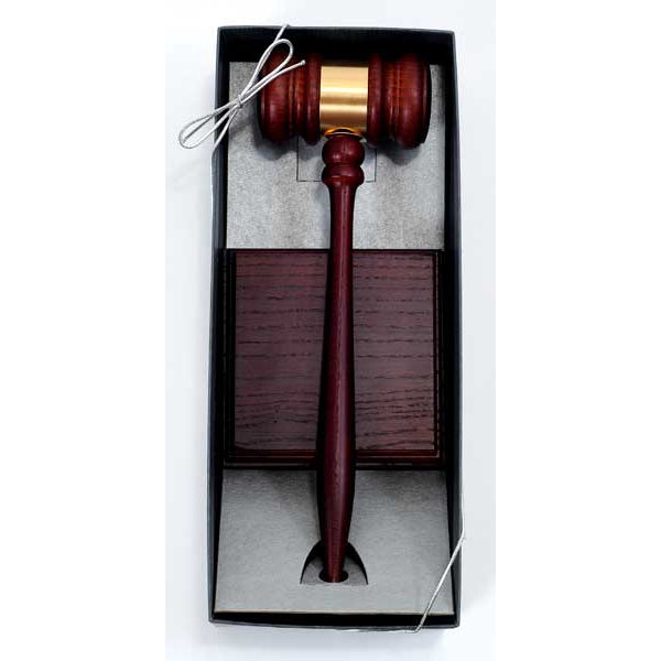 Director Presentation Set - 10-1/2" American Rosewood Gavel