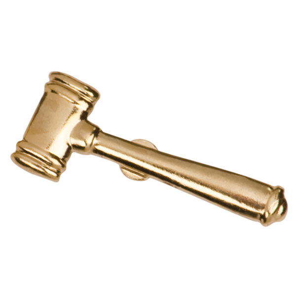 Gavel Chenille Pin