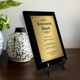 Signs ByLITA Customizable Retirement Black Frame Wooden Plaque with Optional Easel Mount | Recognition Gift for Employees, Organization members and Corporate Awards