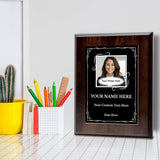 Custom Square Photo Logo Frame Heart Border Wall Plaque | Personalized Wall Plaque | Home Decor, Gifts, and Special Occasions