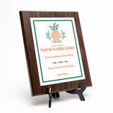 Hospitality Theme Customizable Award Plaque | Recognition of Achievement and Service Personalizable Plaques
