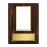 Gavels Fast Personalized Wooden Photo Plaque - Horizontal Picture Holder - Custom Text on Plate