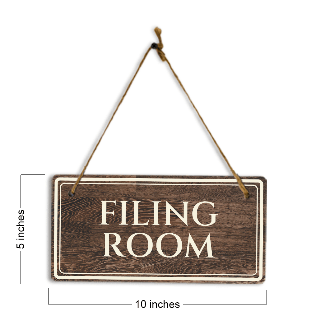 Filing Rods Signage Filing Room 5