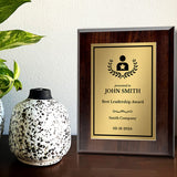 Leadership Customizable Award Plaque | Achievement and Recognition Personalizable Plaques