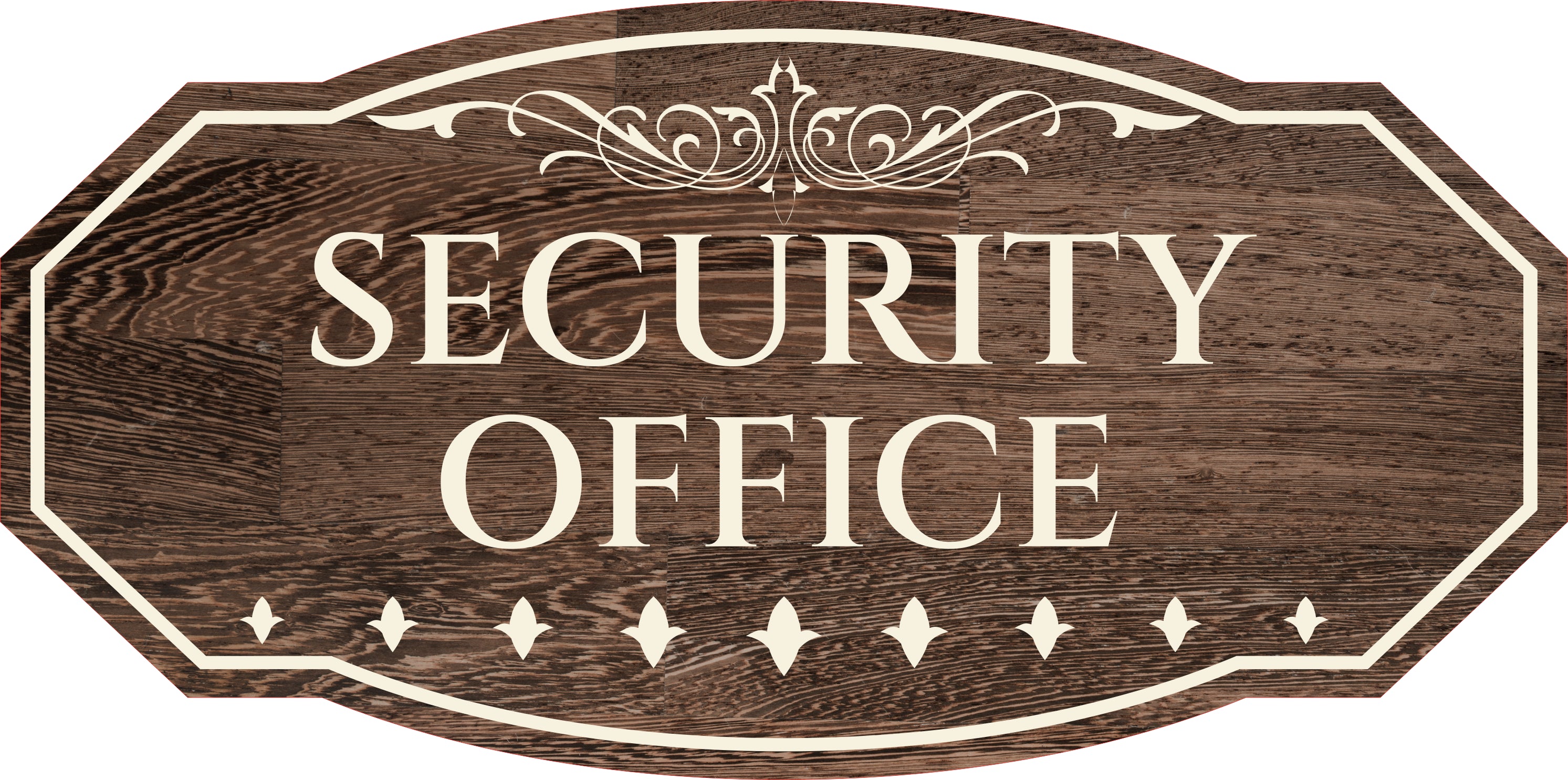 Courthouse Security Signage Victorian Plus Security Office Wall or Door Sign | Legal and Courtroom ...