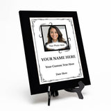 Custom Square Photo Logo Frame Heart Border Wall Plaque | Personalized Wall Plaque | Home Decor, Gifts, and Special Occasions