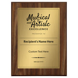 Musical and Artistic Excellence Certificate Custom Award Wall Plaque With Easel Acrylic Stand | Personal Achievement Wall Plaques