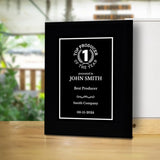 Top Producer of the Year Customizable Black Frame Award Plaque | Easel Mount Option | Achievement and Recognition Personalizable Plaques