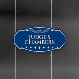 Victorian Plus Judge's Chambers Wall or Door Sign | Legal and Courtroom Decoration