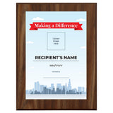 Community Hero Award Personalized (Wooden) Wall Plaque With Easel Acrylic Stand | Certificates & Achievements Personalized Wall Prints (Plaques)