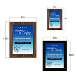 Safety Award (Wooden) Wall Plaque With Easel Acrylic Stand | Certificates & Achievements Personalized Wall Prints (Plaques)
