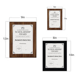 Scholarship Award Certificate (Wooden) Wall Plaque With Easel Acrylic Stand | Certificates & Achievements Personalized Wall Prints (Plaques)