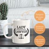 Lady Lawyer 11oz Plastic or Ceramic Mug | For Attorneys and Legal Students
