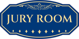 Victorian Plus Jury Room Wall or Door Sign | Legal and Courtroom Decoration
