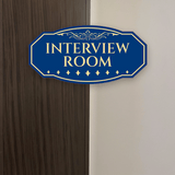 Victorian Plus Interview Room Wall or Door Sign | Legal and Courtroom Decoration