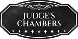 Victorian Plus Judge's Chambers Wall or Door Sign | Legal and Courtroom Decoration