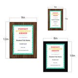 Perfect Attendance Award Personalized (Wooden) Wall Plaque With Easel Acrylic Stand | Certificates & Achievements