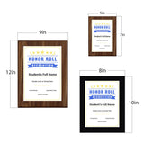 Honor Roll Recognition Personalized (Wooden) Wall Plaque With Easel Acrylic Stand | Certificates & Achievements