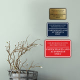 Signs ByLITA Classic Framed Courtroom Entry Restricted to Participants and Attorneys Only Door or Wall Sign Durable ABS Plastic | Laser Engraved | Easy Installation | Courtroom