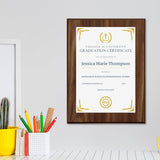 College/University Graduation Certificate Personalized (Wooden) Wall Plaque With Easel Acrylic Stand | Certificates & Achievements