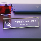 Celebration Themed, Personalized Acrylic Desk Sign (2 x 10")