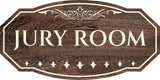 Victorian Plus Jury Room Wall or Door Sign | Legal and Courtroom Decoration