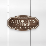 Victorian Plus Attorney's Office Wall or Door Sign | Legal and Courtroom Decoration