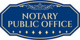 Victorian Plus Notary Public Office Wall or Door Sign | Legal and Courtroom Decoration