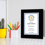 Top Producer of the Year Customizable Black Frame Award Plaque | Easel Mount Option | Achievement and Recognition Personalizable Plaques