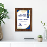 Customer Appreciation Certificate (Wooden) Wall Plaque With Easel Acrylic Stand | Certificates & Achievements Personalized Wall Prints (Plaques)