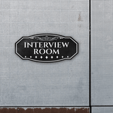 Victorian Plus Interview Room Wall or Door Sign | Legal and Courtroom Decoration