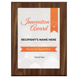 Innovation Award (Wooden) Wall Plaque With Easel Acrylic Stand | Certificates & Achievements Personalized Wall Prints (Plaques)
