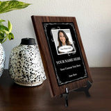 Custom Square Photo Logo Frame Heart Border Wall Plaque | Personalized Wall Plaque | Home Decor, Gifts, and Special Occasions