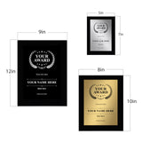 Signs ByLITA Customizable Black Frame Wooden Award Plaque | Optional Easel Mount | Personalizable Recognition Gift for Winners of Awards, Certificates and Achievements