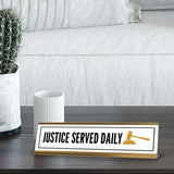 Lawyer School Office Decoration Desk Sign (2x8")