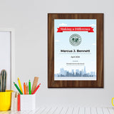 Community Hero Award Personalized (Wooden) Wall Plaque With Easel Acrylic Stand | Certificates & Achievements Personalized Wall Prints (Plaques)