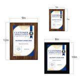 Customer Appreciation Certificate (Wooden) Wall Plaque With Easel Acrylic Stand | Certificates & Achievements Personalized Wall Prints (Plaques)